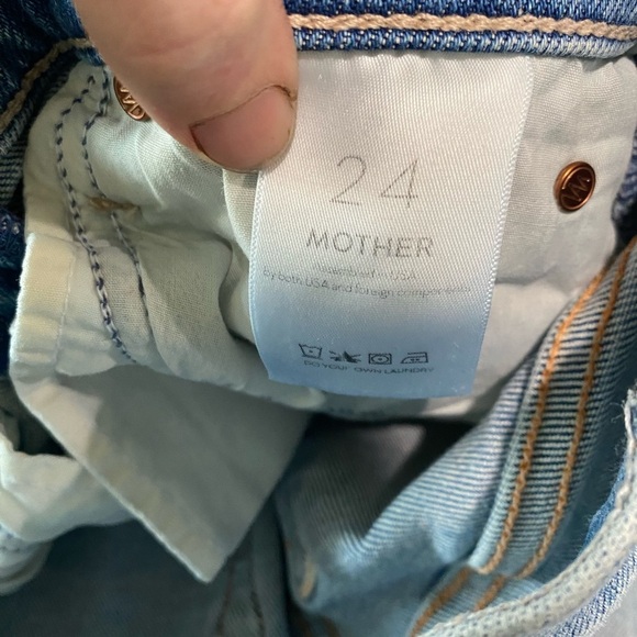 MOTHER Blue Ankle & Cropped Jeans - Picture 13 of 14